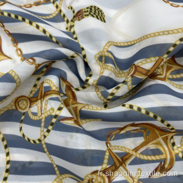 Tissu en mousseline d&#39;impression numérique en polyester